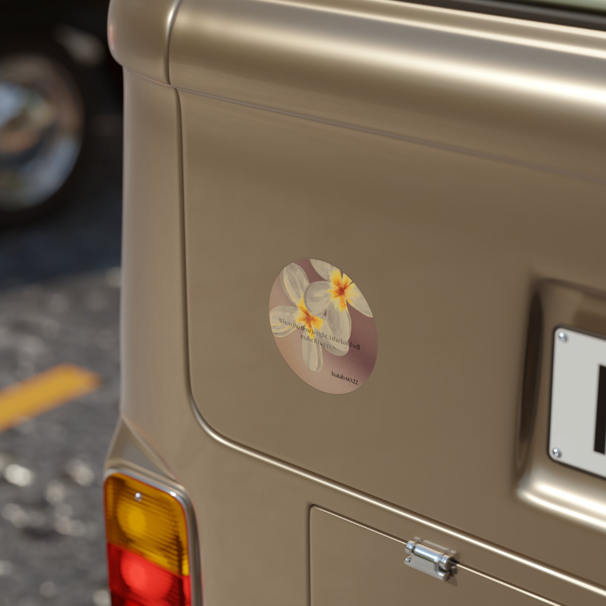 Transparent Outdoor Stickers, Round, 1pcs
